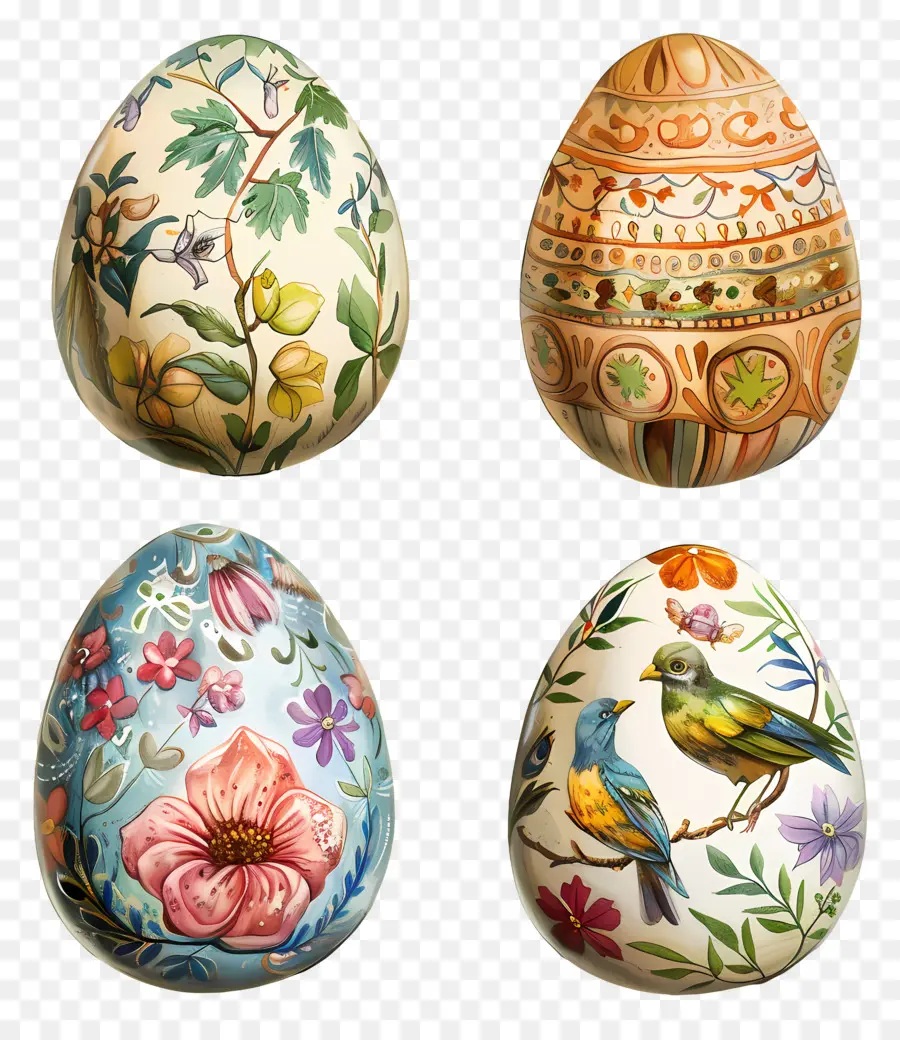 Ovos De Páscoa，Ovos Decorados PNG