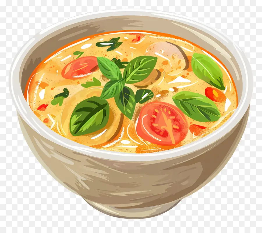 Sopa De Caril，Tigela De Sopa PNG