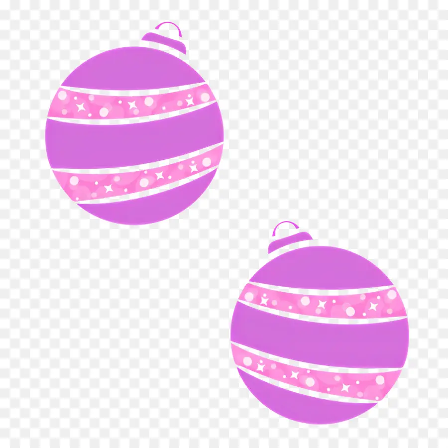 Bola De Natal，Ornamentos Roxos PNG