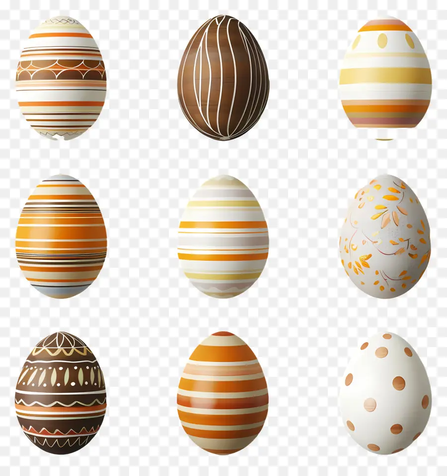 Ovos De Páscoa，Ovos Decorados PNG