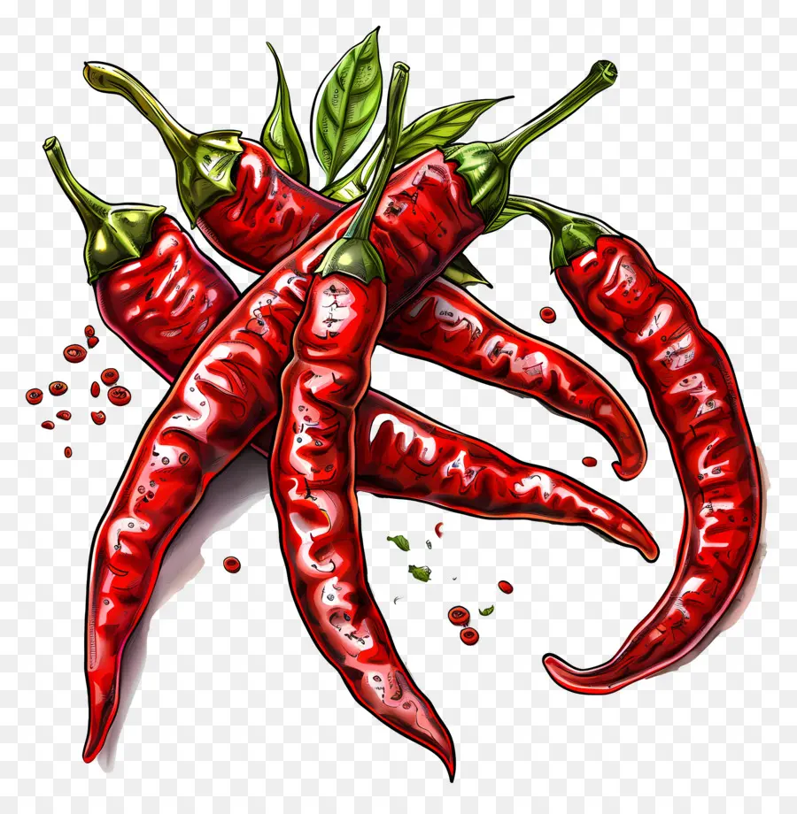 Chili Pepper，Peppers De Pimenta Vermelha PNG