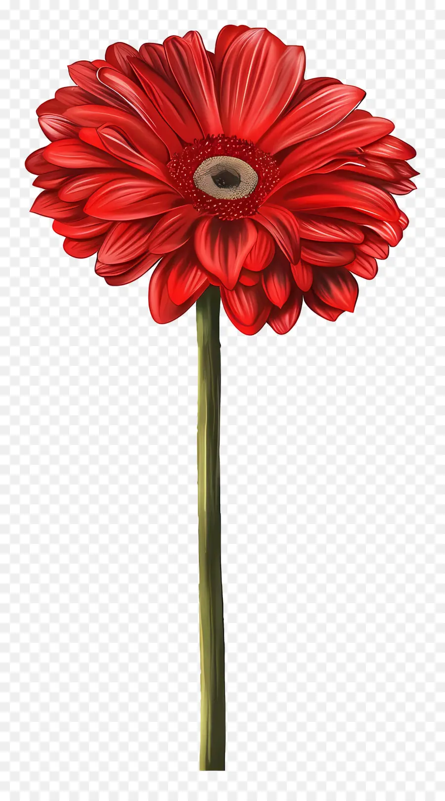 Gérbera Vermelha，Flor Vermelha PNG