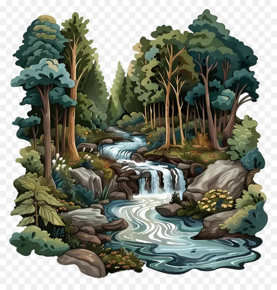 Corrente Florestal，Cachoeira PNG