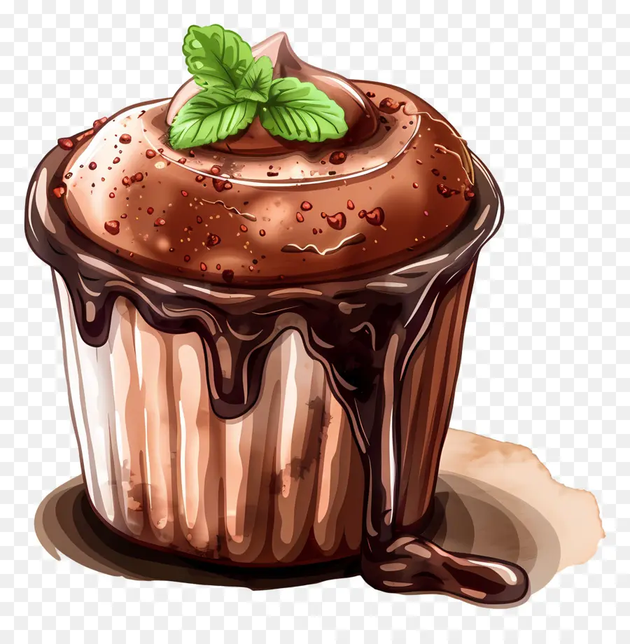 Suflê De Chocolate Francês，Sobremesa De Chocolate PNG