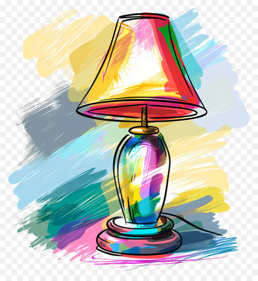 Lamp，Lâmpada Colorida PNG