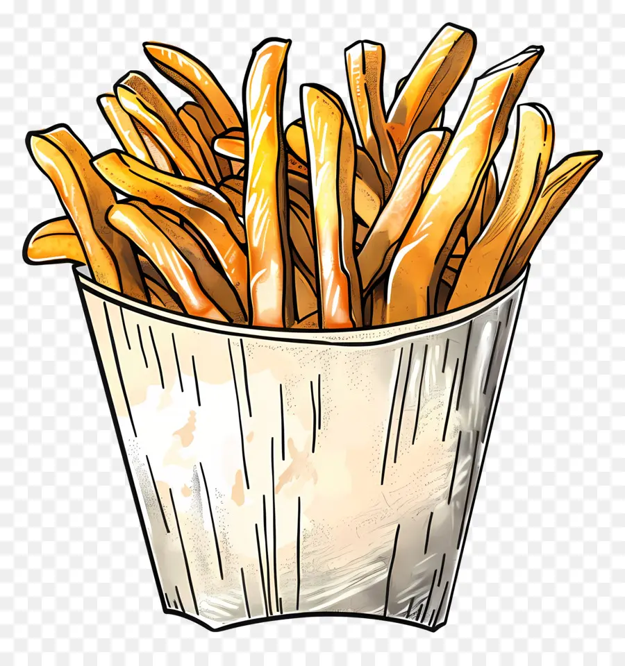 Batatas Fritas，Lanche PNG