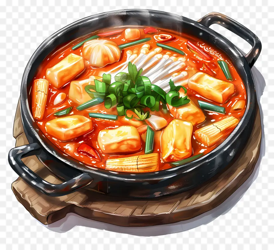 Tteokbokki Brega，Hot Pot PNG