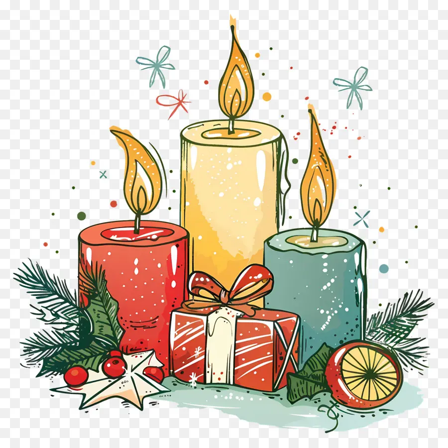 Velas De Natal，Velas PNG