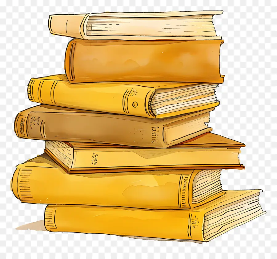 Livros De Ocher，Pilha De Livros PNG