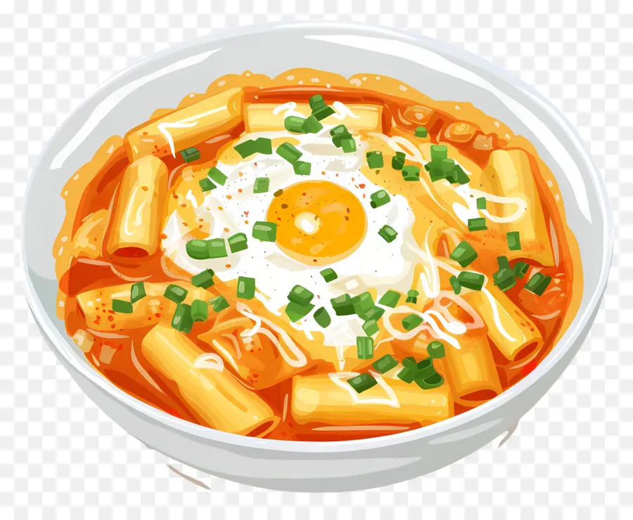 Tteokbokki Brega，Macarrão Picante PNG