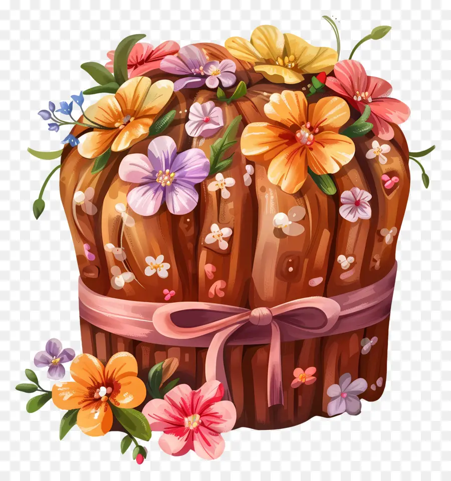 Panetone，Bolo De Flores PNG