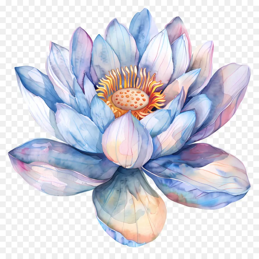 Aquarela Lotus，Lotus PNG