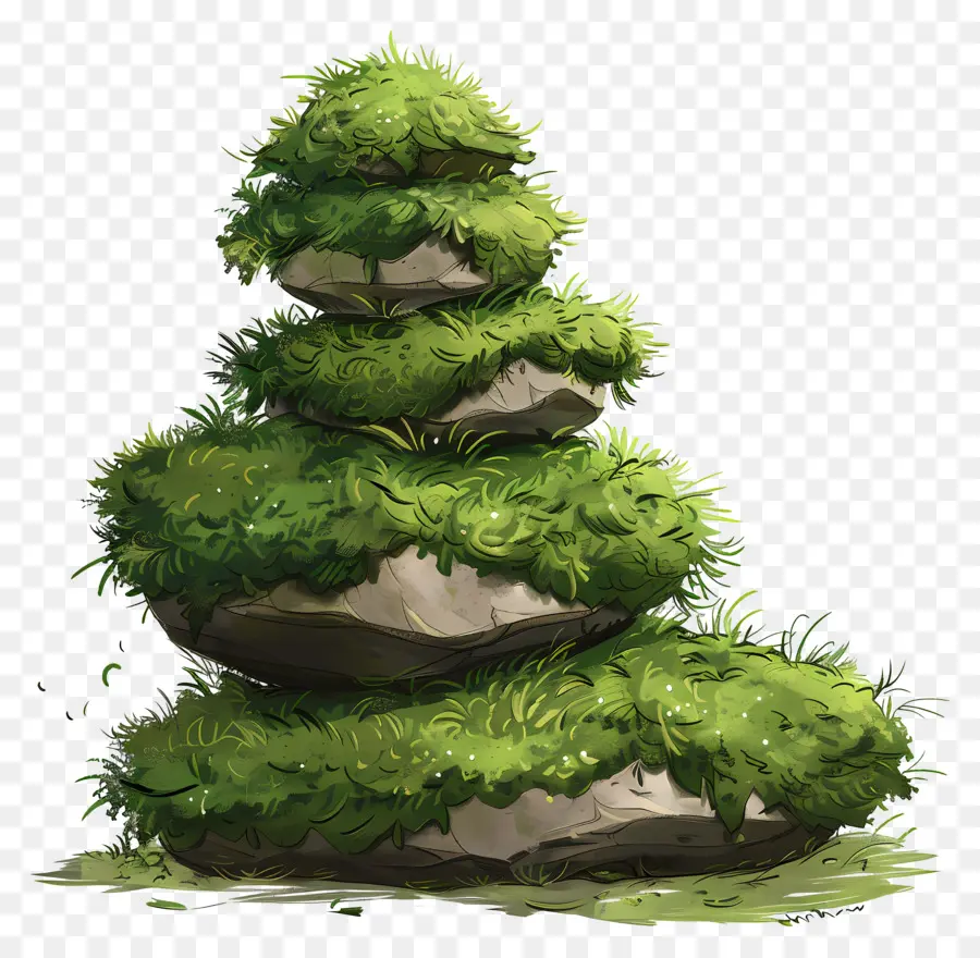 Musgo Da Pedra，Pedras Mossy PNG