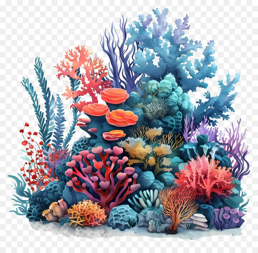 Recifes De Coral，Recife De Coral Colorido PNG