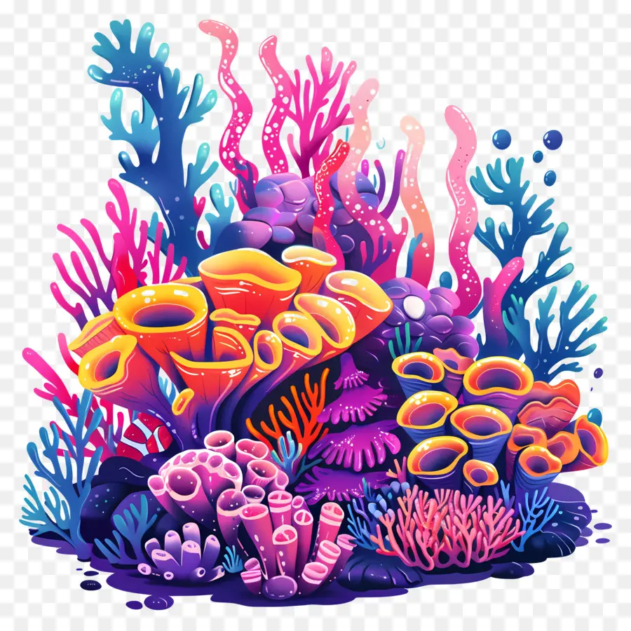 Recifes De Coral，Recife De Coral Colorido PNG