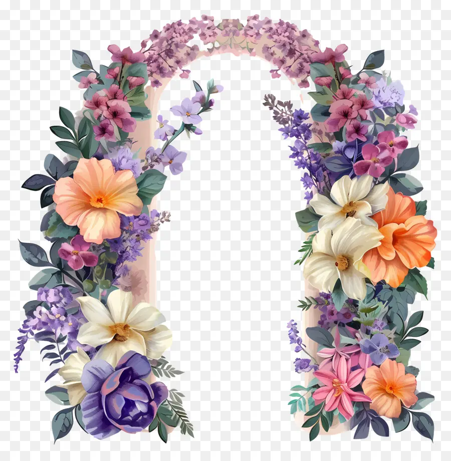 Arco De Flores，Arco Floral PNG