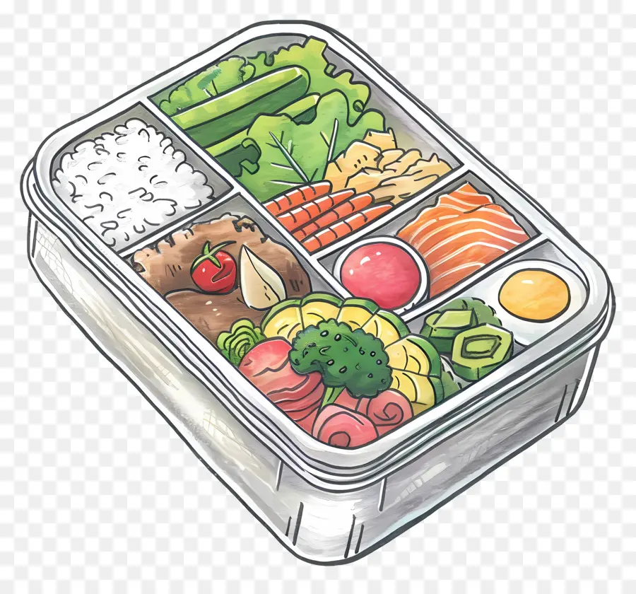 Caixa De Bento，Almoço PNG