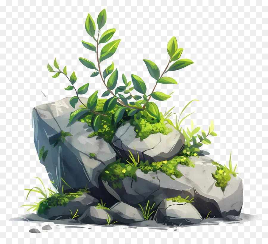 Planta De Musgo，Plantas Rochosas PNG