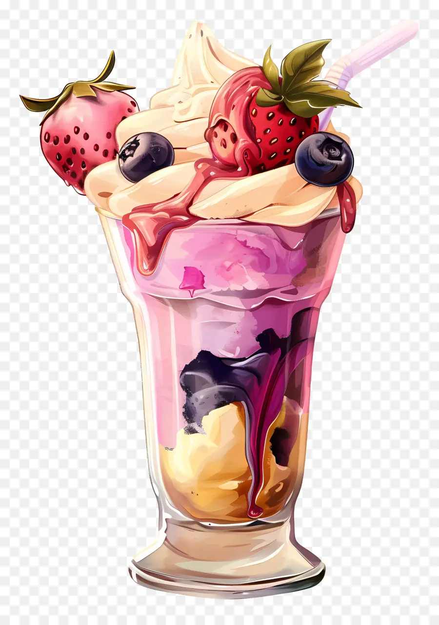 Sundae De Sorvete，Sobremesa PNG