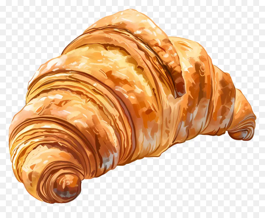 Croissant，Pastelaria PNG