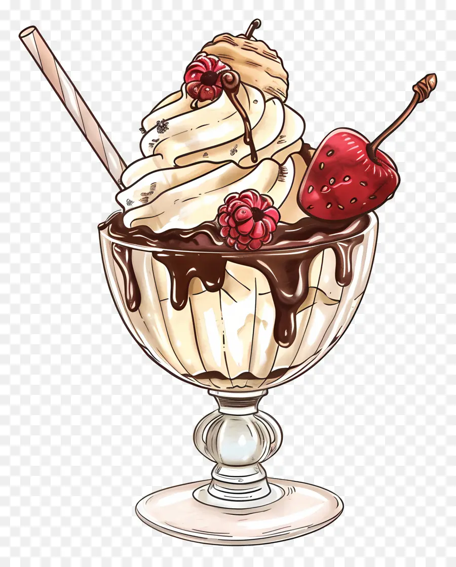 Sundae De Sorvete，Doce PNG