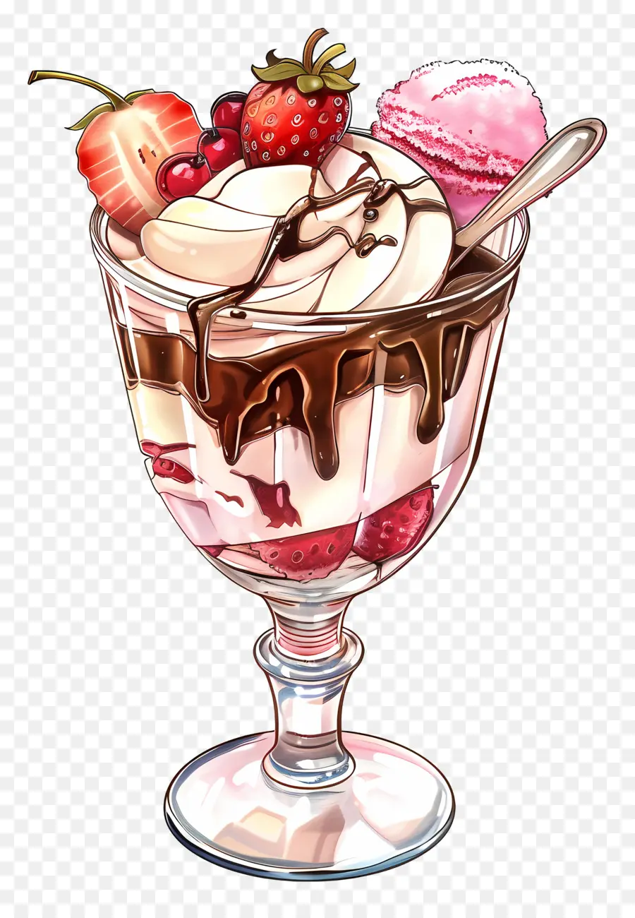 Sundae De Sorvete，Sobremesa PNG