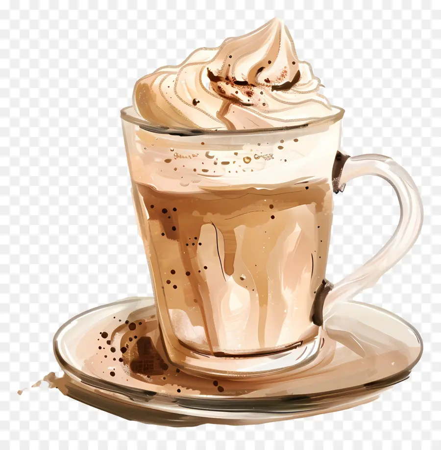 Café Cremoso，Café Com Creme PNG