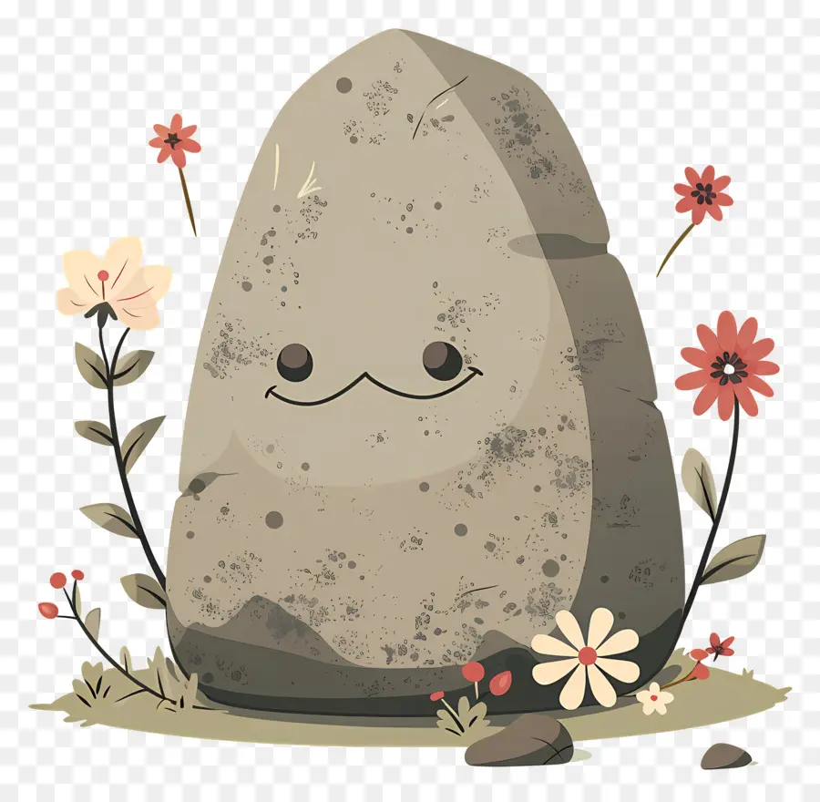 Cartoon Pedra，Rock Fofo PNG