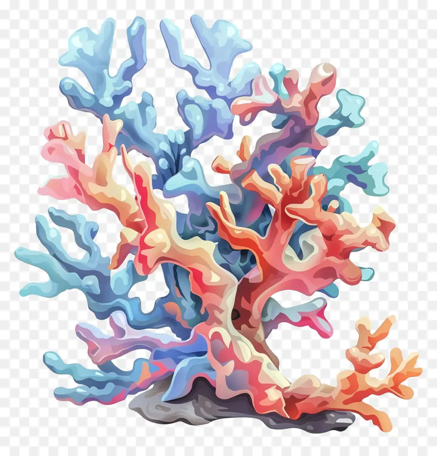 O Branqueamento Do Coral，Coral Colorido PNG