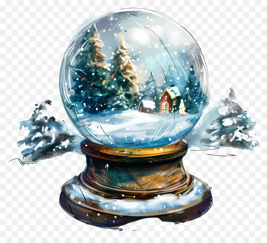 Globo De Neve De Natal，Globo De Neve PNG