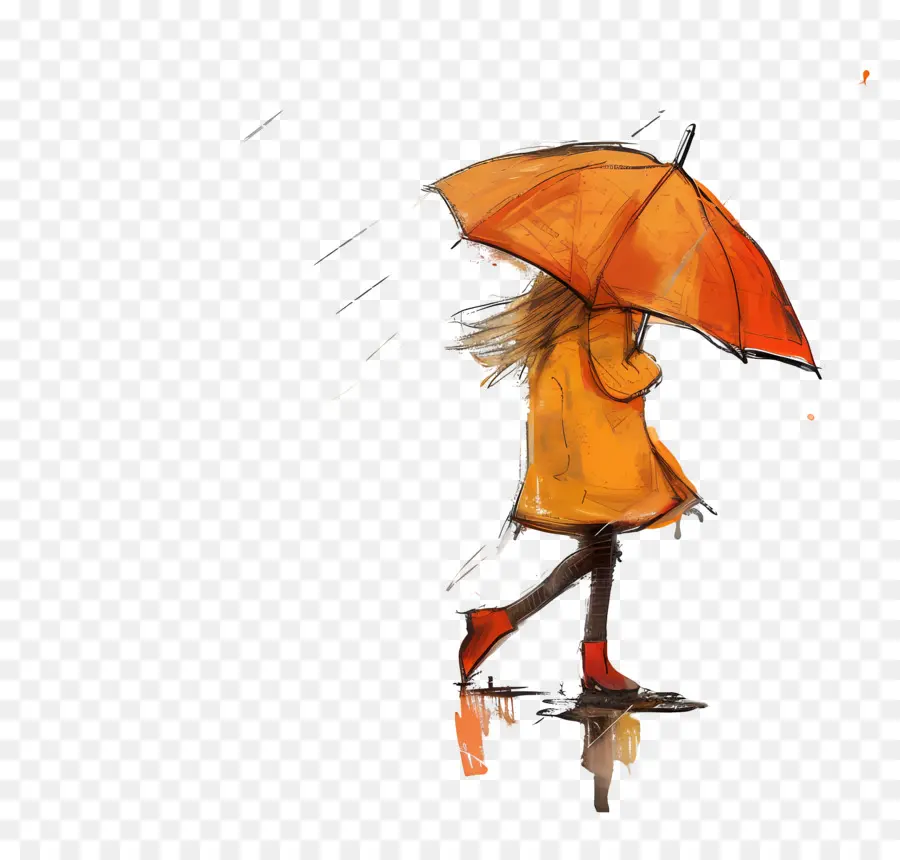 Menina Com Guarda Chuva，Criança Com Guarda Chuva PNG