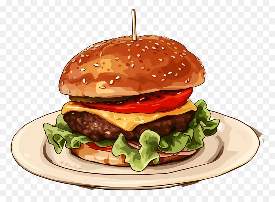 Hambúrguer Cremoso，X Burger PNG