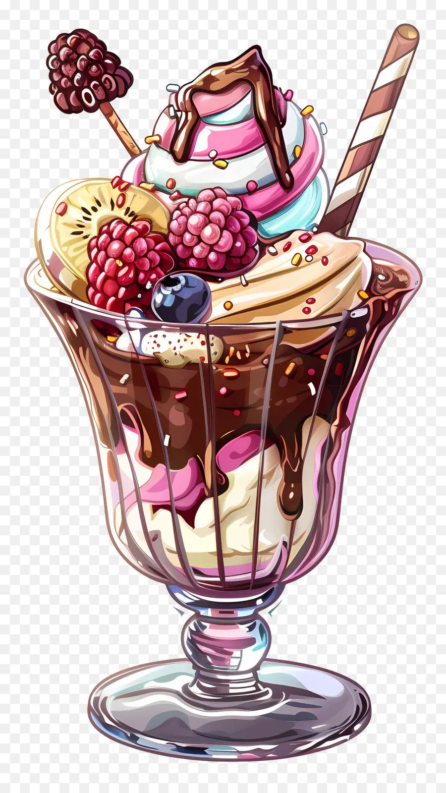 Sundae De Sorvete，Sundae De Chocolate PNG