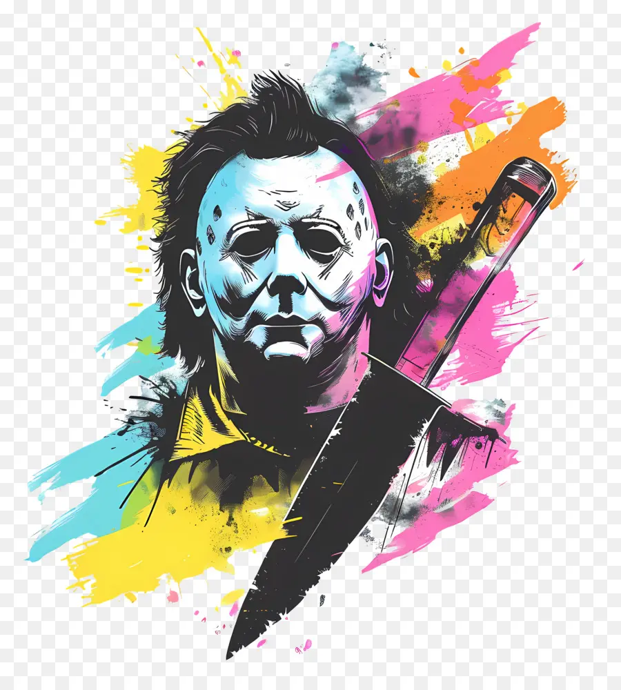 Michael Myers，Personagem Mascarado Com Faca PNG