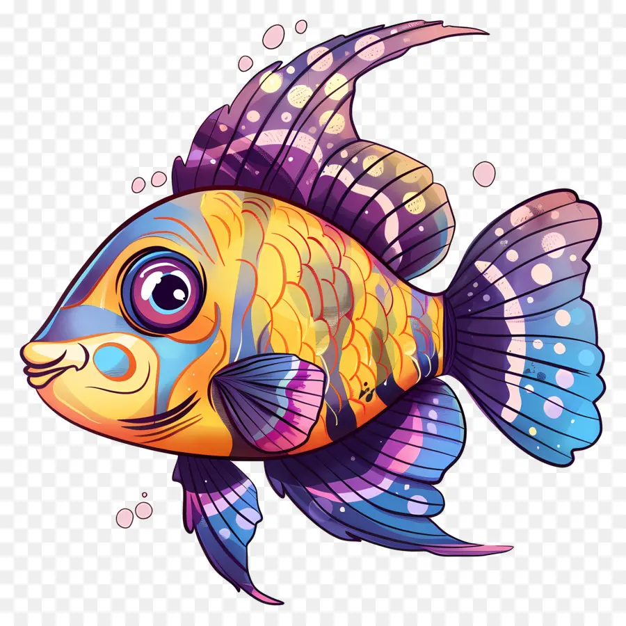 Peixes Tropicais，Peixe Amarelo PNG