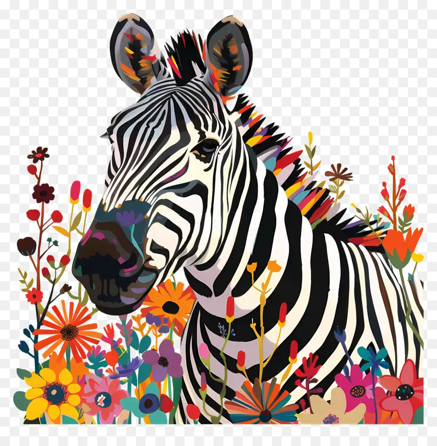 Zebra，Flores PNG