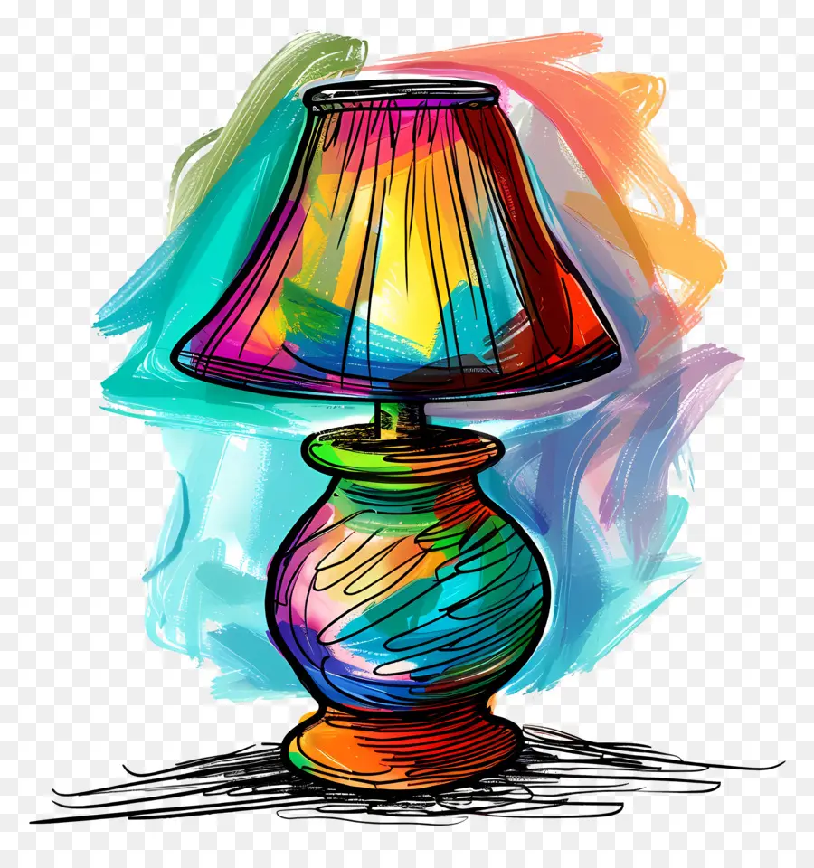 Lamp，Lâmpada Colorida PNG