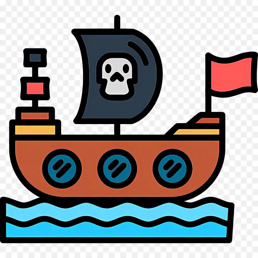 Barco Pirata，Navio Pirata PNG