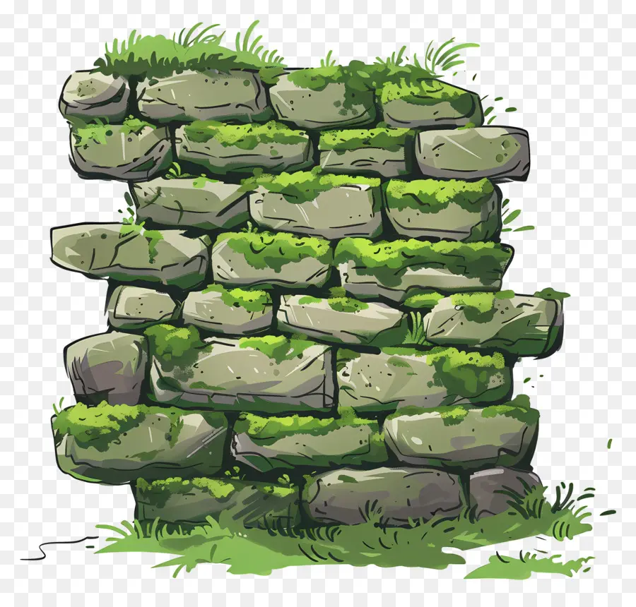 Parede De Musgo，Muro De Pedra PNG