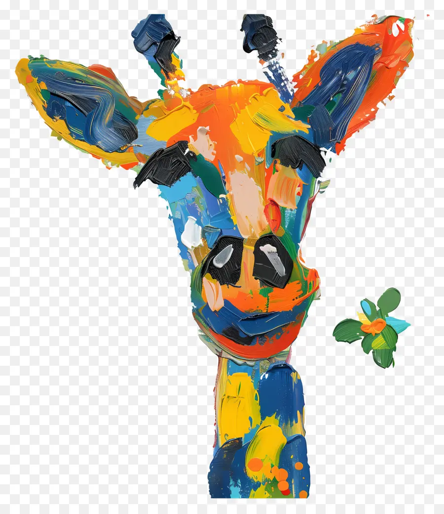 Girafa，Girafa Colorida PNG