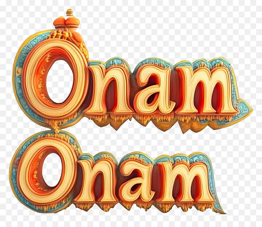 Onam，Texto Onam PNG