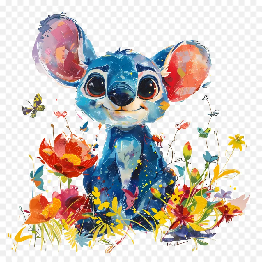 Stitch，Caráter Azul PNG