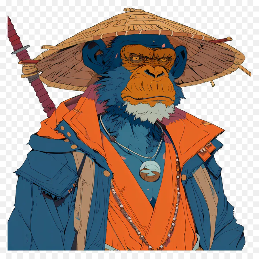 Macaco，Macaco Samurai PNG