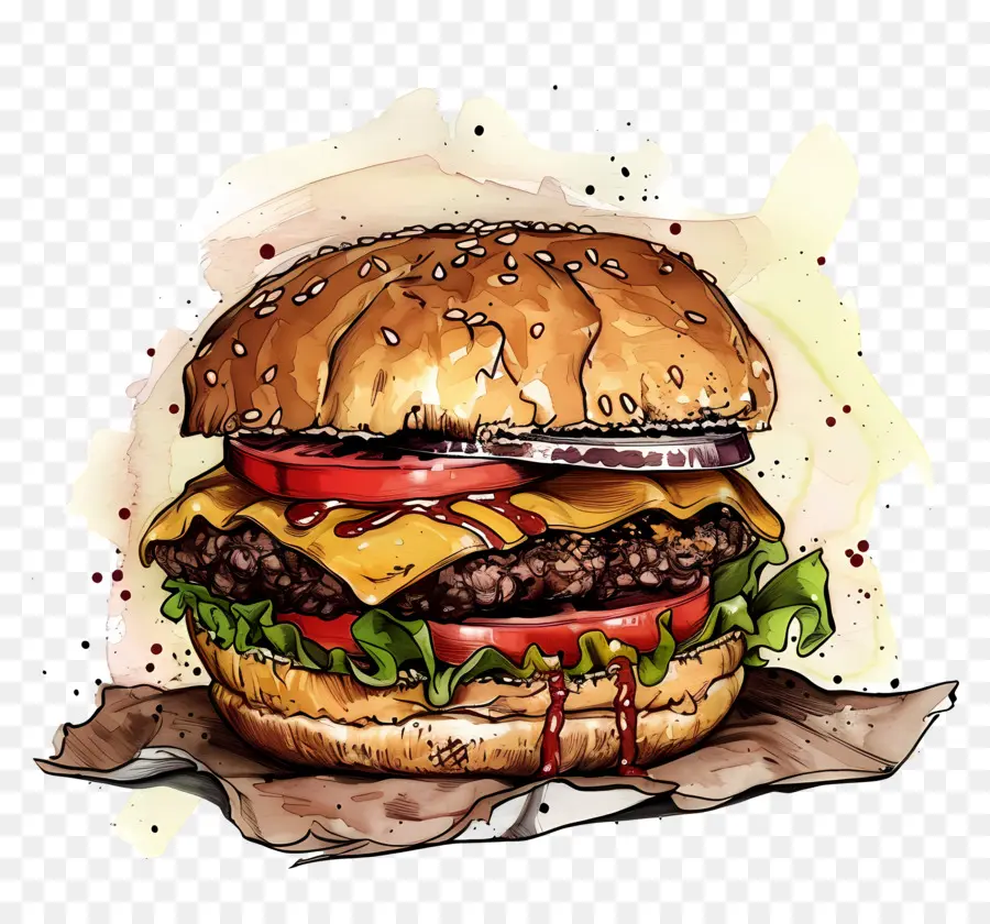 Hambúrguer Cremoso，X Burger PNG