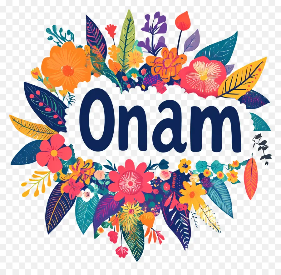 Onam，Guirlanda Floral Onam PNG