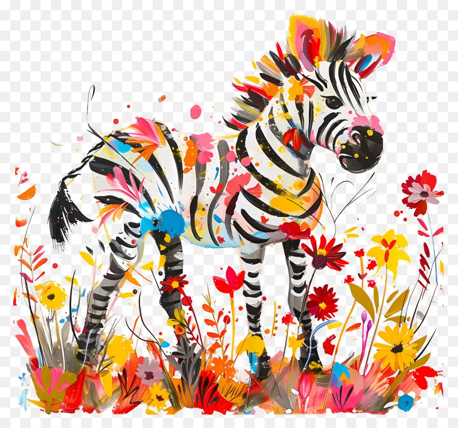 Zebra，Flores PNG