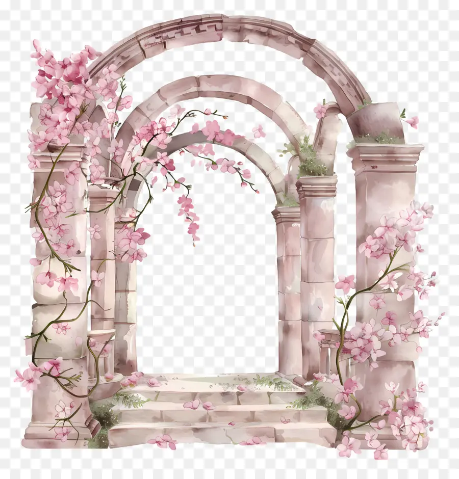 Arco Rosa Da Flor，Archway PNG