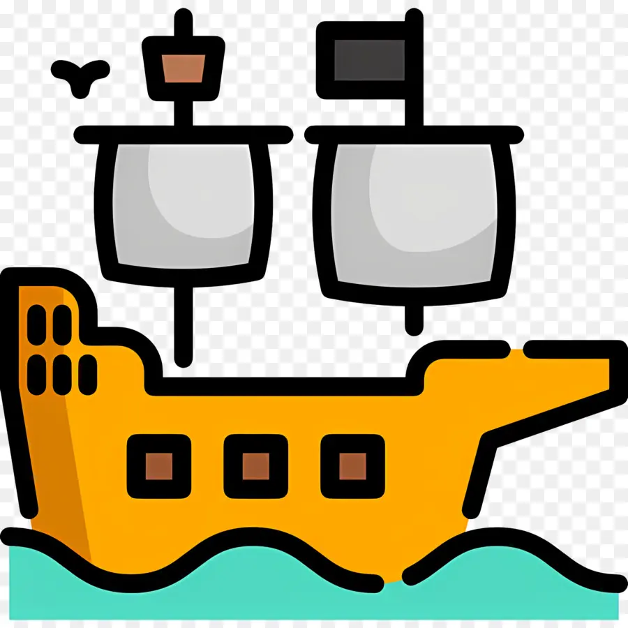 Barco Pirata，Enviar PNG