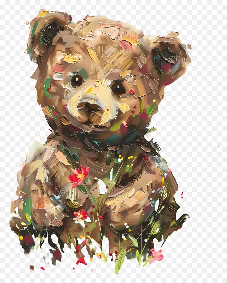 Urso，Ursinho De Pelúcia Pintado PNG