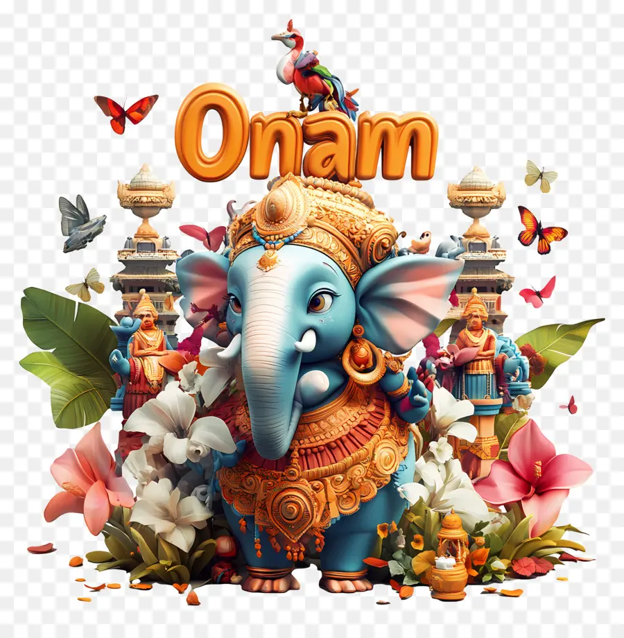 Onam，Elefante Onam PNG